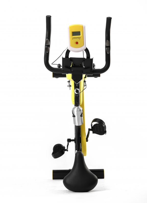 Bicicleta Spinning Roda de Inércia de 8kg Preto Amarelo WCT Fitness - Imagem 5