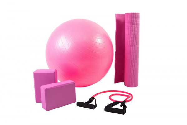 Kit yoga/pilates rosa 5002
