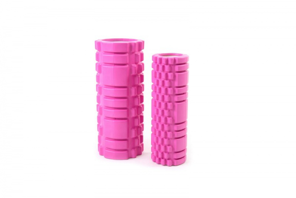 Kit de 2 rolos de massagem e liberação miofascial - Rosa 51007