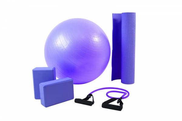 Kit yoga/pilates roxo 500202