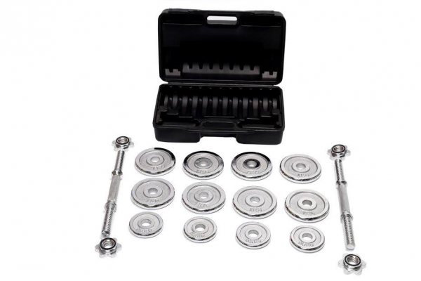 Kit de halteres com 10kg de anilhas 217 - Imagem 2