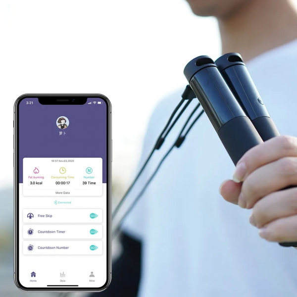 Corda de Pular Digital com App e Bluetooth WCT Fitness W651 - Imagem 6