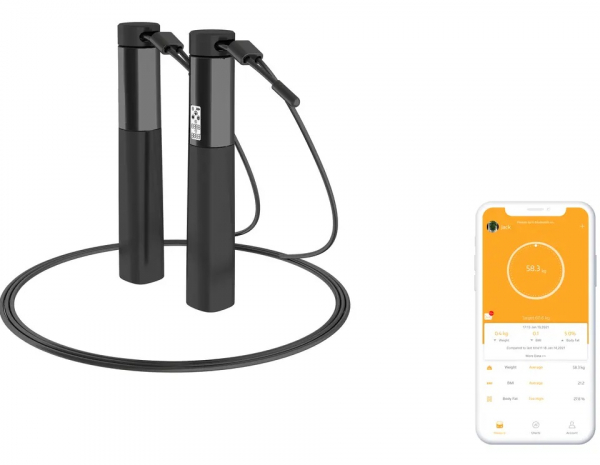 Corda de Pular Digital com App e Bluetooth WCT Fitness W651 - Imagem 8