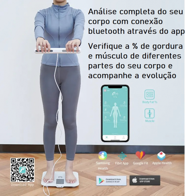 Balança Corporal Bioimpedancia Digital App Bluetooth W610 - Imagem 4