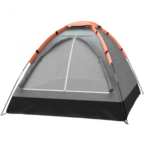 Barraca Camping Tenda Iglu Portátil 4 Pessoas 200*135*100cm Ar Livre Pesca Cinza WCT FITNESS