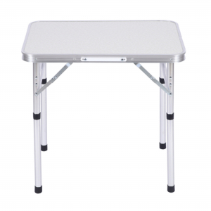 Mesa Dobrável Vira Maleta Camping Praia 90cm X 60cm Branca WCT Fitness