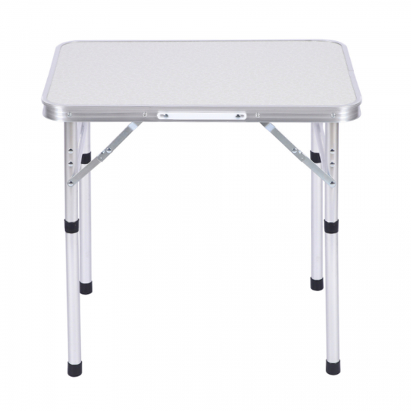Mesa Dobrável Vira Maleta Camping Praia 90cm X 60cm Branca WCT Fitness