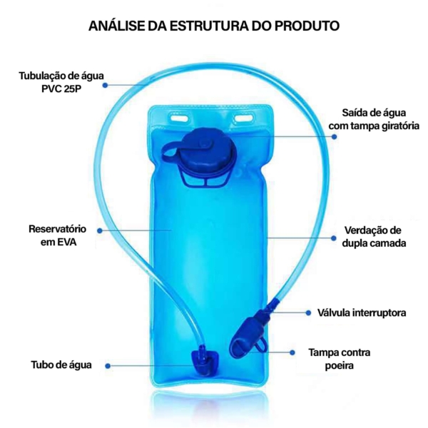 Mochila HydroPro: Mantenha-se Hidratado com Conforto e Estilo - Imagem 13