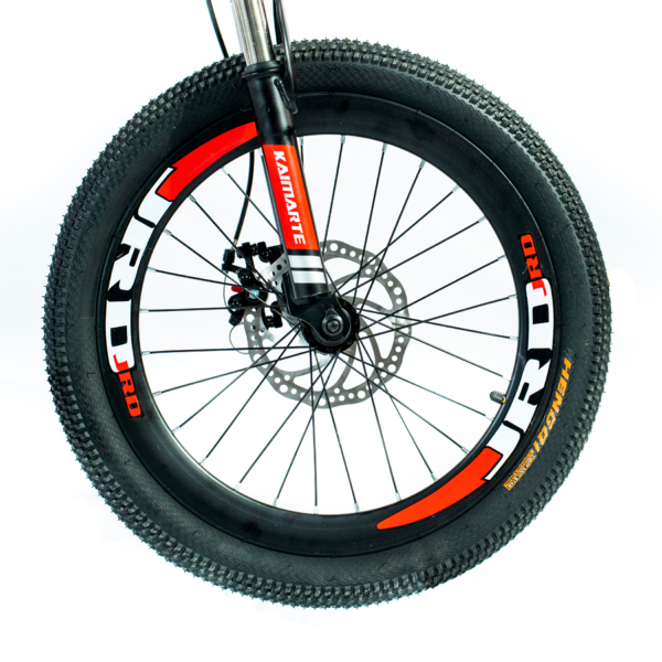 Bicicleta Aro 20 Bike 21 Vel Marchas CityFold Freio a Disco Quadro Aço Carbono Cor Preto Vermelho - WCT FITNESS - Imagem 3