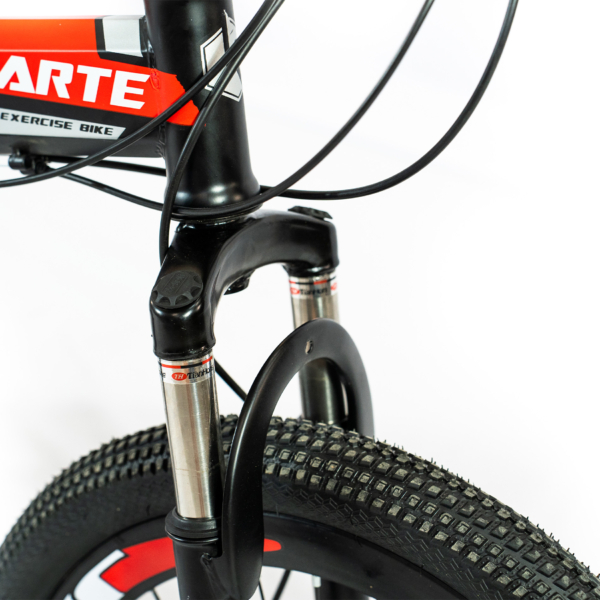 Bicicleta Aro 20 Bike 21 Vel Marchas CityFold Freio a Disco Quadro Aço Carbono Cor Preto Vermelho - WCT FITNESS - Imagem 8