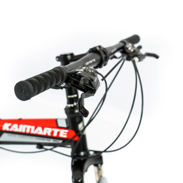 Bicicleta Aro 20 Bike 21 Vel Marchas CityFold Freio a Disco Quadro Aço Carbono Cor Preto Vermelho - WCT FITNESS - Imagem 9