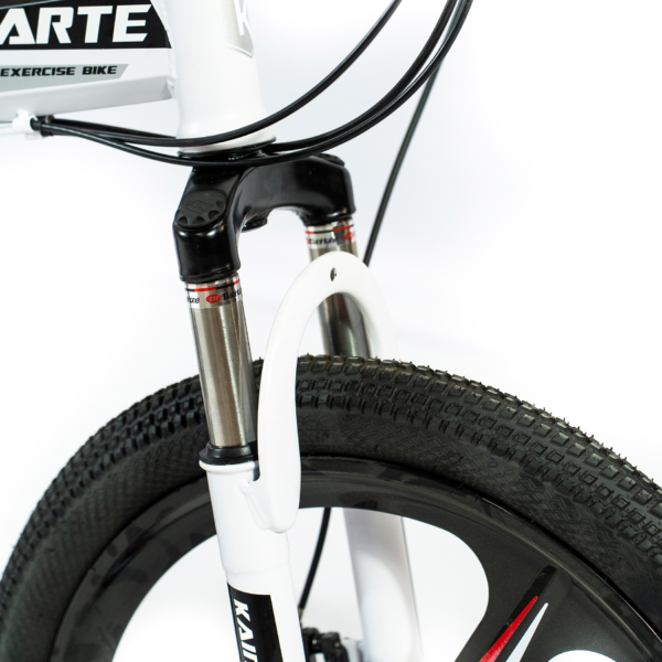 Bicicleta Aro 20 CityFold Bike 21 Vel Marchas Freio a Disco Quadro Aço Carbono Cor Branco Preto - WCT FITNESS - Imagem 6