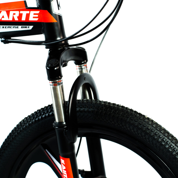 Bicicleta Aro 20 CityFold Bike 21 Vel Marchas Freio a Disco Cor Preto Vermelho - WCT FITNESS - Imagem 4