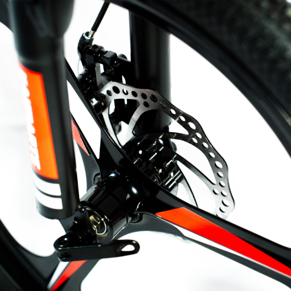 Bicicleta Aro 20 CityFold Bike 21 Vel Marchas Freio a Disco Cor Preto Vermelho - WCT FITNESS - Imagem 15