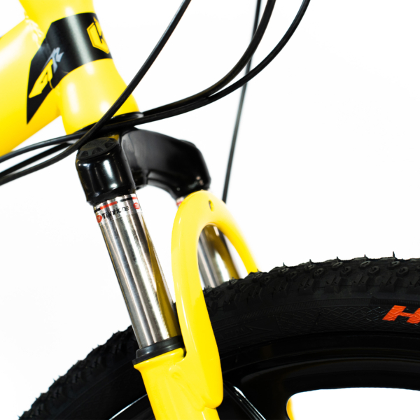 Bicicleta Aro 26 Amarela Freio Disco Bike Dobrável EasyFold 21 Marchas Roda Magnésio WCT Fitness - Imagem 7