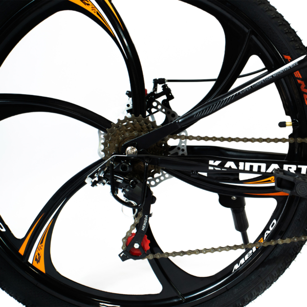 Bicicleta Aro 26 Amarela Freio Disco Bike Dobrável EasyFold 21 Marchas Roda Magnésio WCT Fitness - Imagem 10