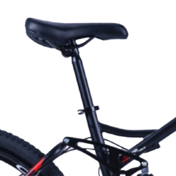 Bicicleta Aro 26 Bike Roda Magnésio WCT FITNESS 21 Marchas Aço Carbono Preta Vermelha - Imagem 3