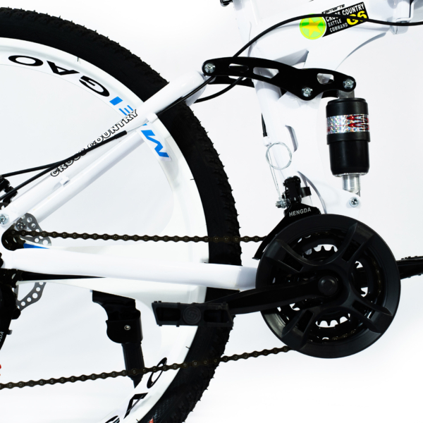 Bicicleta Aro 26 Bike Dobrável Aço Carbono Freio a Disco 21V CityFlow WCT FITNESS - Imagem 3