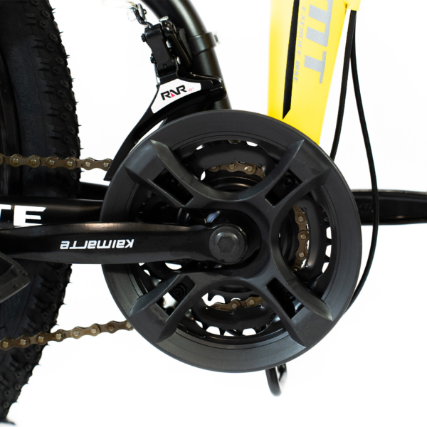 Bicicleta Aro 26 Freio Disco Bike Dobrável Amarela EasyFold 21 Marchas Roda Magnésio WCT Fitness - Imagem 5