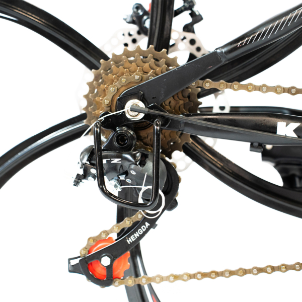 Bicicleta Aro 26 Freio Disco Bike Dobrável Amarela EasyFold 21 Marchas Roda Magnésio WCT Fitness - Imagem 6