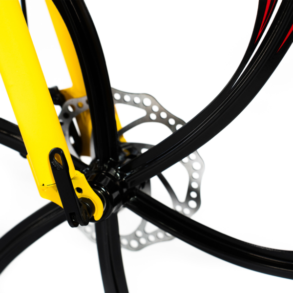 Bicicleta Aro 26 Freio Disco Bike Dobrável Amarela EasyFold 21 Marchas Roda Magnésio WCT Fitness - Imagem 10