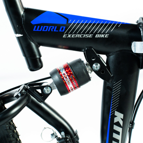 Bicicleta Aro 26 Freio Disco Bike Dobrável Azul Preto EasyFold 21 Marchas Roda Magnésio WCT Fitness - Imagem 6