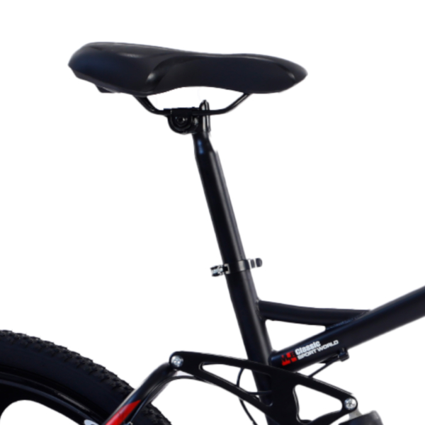 Bicicleta Aro 26 Terra Viva 21 Marchas Aço Carbono Bike Roda Liga Magnésio Preta Vermelha WCT Fitness - Imagem 6