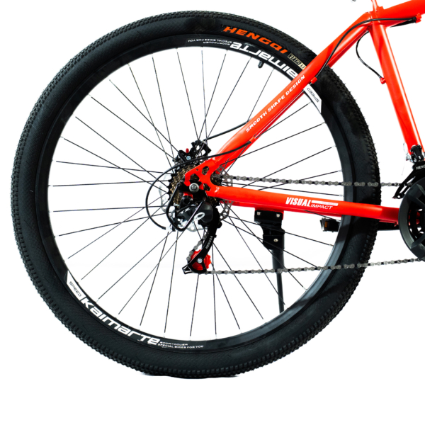 Bicicleta Aro 29 Bike 21 Vel Marchas Everest Freio a Disco Quadro Alumínio Leve Resistente Cor Vermelho/Branco - WCT FITNESS - Imagem 3