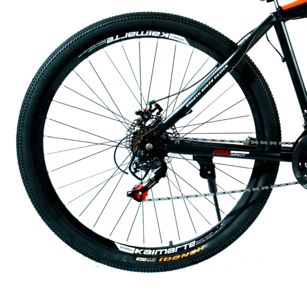 Bicicleta Aro 29 Bike 21 Vel Marchas Everest Freio a Disco Quadro Alumínio Leve Resistente Cor Preto/Vermelho - WCT FITNESS - Imagem 4