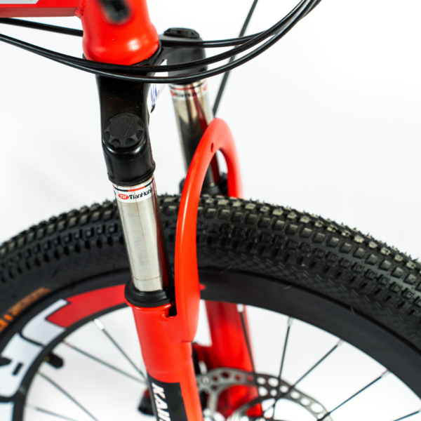 Bicicleta Aro 20 Bike 21 Vel Marchas CityFold Freio a Disco Quadro Aço Carbono Cor Vermelho Preto - WCT FITNESS - Imagem 6