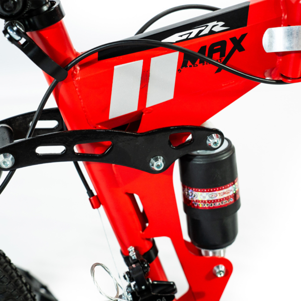 Bicicleta Aro 20 Bike 21 Vel Marchas CityFold Freio a Disco Quadro Aço Carbono Cor Vermelho Preto - WCT FITNESS - Imagem 7