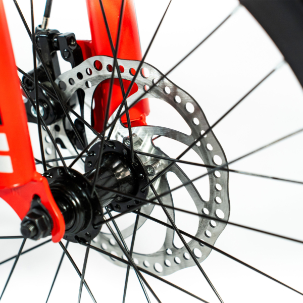 Bicicleta Aro 20 Bike 21 Vel Marchas CityFold Freio a Disco Quadro Aço Carbono Cor Vermelho Preto - WCT FITNESS - Imagem 9