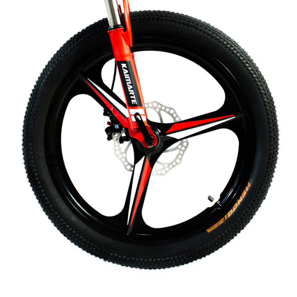 Bicicleta Aro 20 CityFold Bike 21 Vel Marchas Freio a Disco Cor Vermelho - WCT FITNESS - Imagem 4