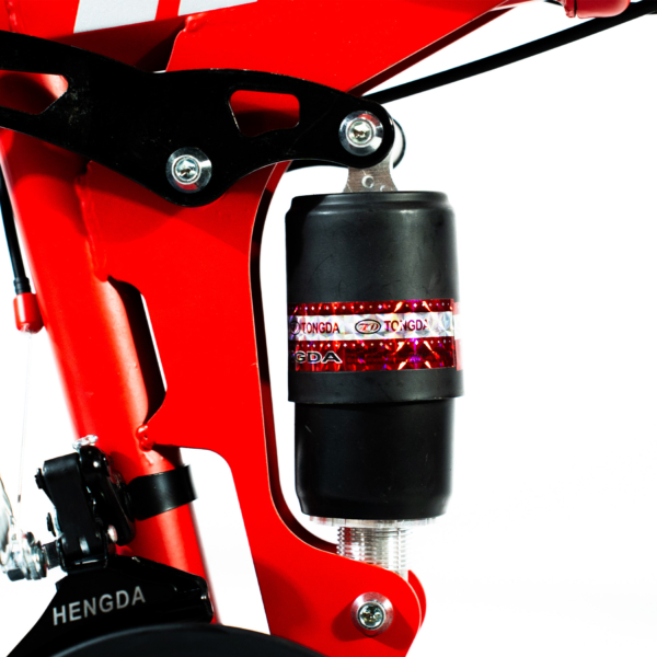 Bicicleta Aro 20 CityFold Bike 21 Vel Marchas Freio a Disco Cor Vermelho - WCT FITNESS - Imagem 7
