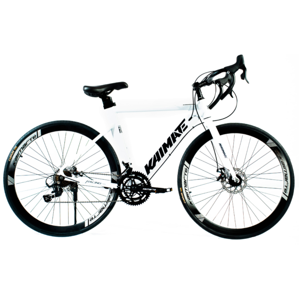 Bicicleta Speed Aro 700 Bike 16 Vel Marchas AeroEdge Freio a Disco Quadro Alumínio Resistente Leve Cor Branco - WCT FITNESS