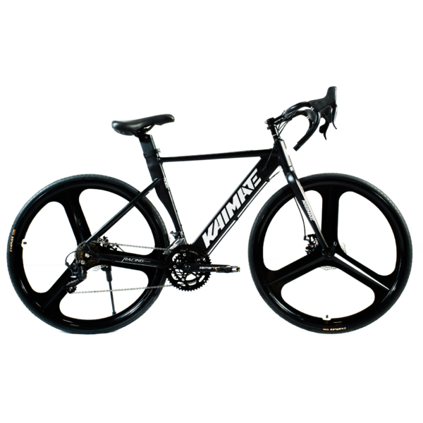 Bicicleta Speed Aro 700 Bike 16V AeroEdge Roda Liga de Alumínio Magnésio Freio a Disco Quadro Alumínio Resistente Leve Cor Preto - WCT FITNESS