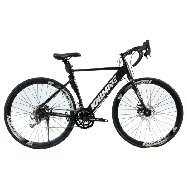 Bicicleta Speed Aro 700 Bike 16 Vel Marchas AeroEdge Freio a Disco Quadro Alumínio Resistente Leve Cor Cinza - WCT FITNESS