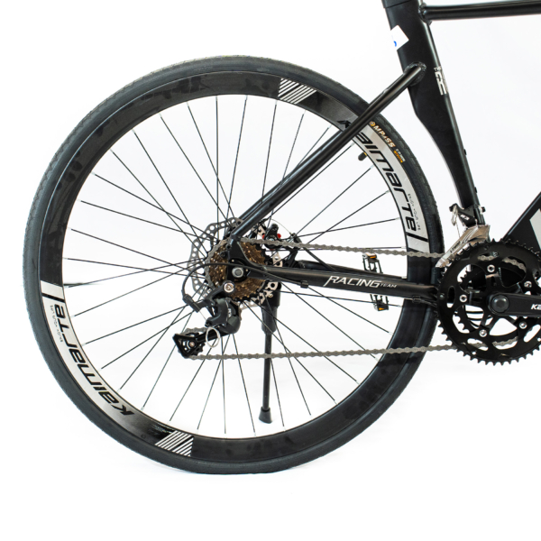 Bicicleta Speed Aro 700 Bike 16 Vel Marchas AeroEdge Freio a Disco Quadro Alumínio Resistente Leve Cor Cinza - WCT FITNESS - Imagem 3