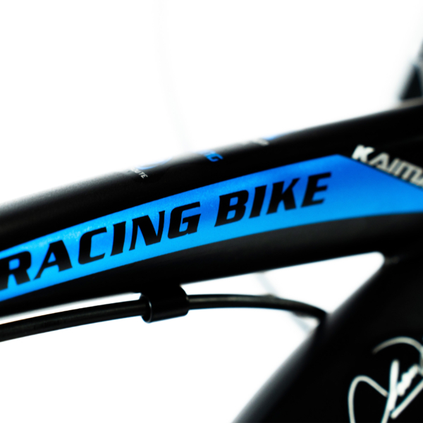 Bicicleta Speed Sprint Aro 700 Bike 21 Vel Marchas Freio a Disco Quadro Aço Carbono Leve Resistente Cor Preto/Azul - WCT FITNESS - Imagem 12