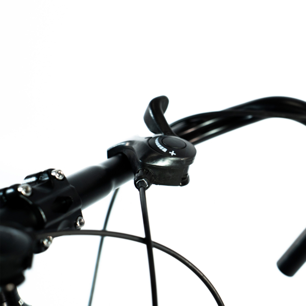 Bicicleta Speed Sprint Aro 700 Bike 21 Vel Marchas Freio a Disco Quadro Aço Carbono Leve Resistente Cor Preto/Azul - WCT FITNESS - Imagem 14