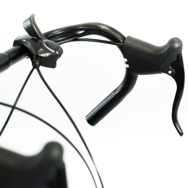 Bicicleta Speed Sprint Aro 700 Bike 21 Vel Marchas Freio a Disco Quadro Aço Carbono Leve Resistente Cor Preto/Verde - WCT FITNESS - Imagem 6