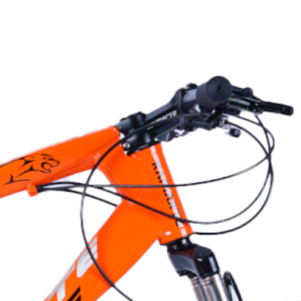 Bicicleta WCT Aro 26 Roda Magnésio Bike 21V Freio a Disco Leopard Laranja - Imagem 5