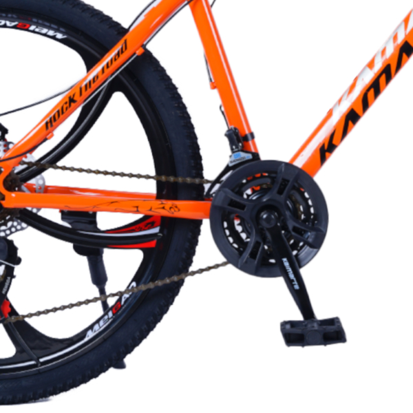 Bicicleta WCT Aro 26 Roda Magnésio Bike 21V Freio a Disco Leopard Laranja - Imagem 6