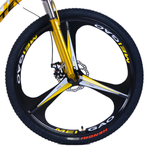 Bicicleta Aro 26 Aço Carbono Bike 21V Roda Magnésio Leopard Dourada WCT Fitness - Imagem 2