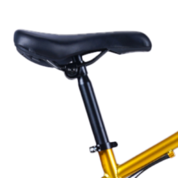 Bicicleta Aro 26 Aço Carbono Bike 21V Roda Magnésio Leopard Dourada WCT Fitness - Imagem 4