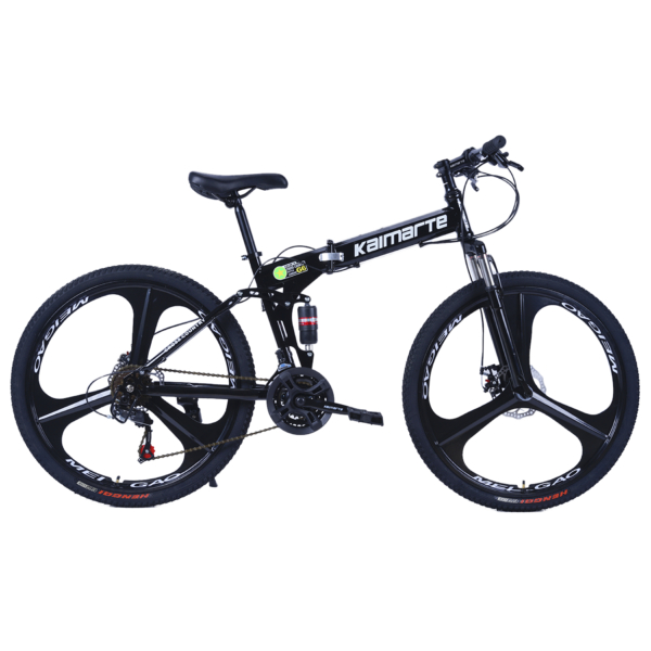 Bicicleta Aro 26 Bike Dobrável Aço Carbono 21V Freio a Disco CityFlow Preto WCT FITNESS