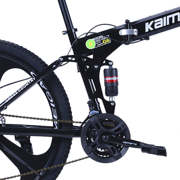Bicicleta Aro 26 Bike Dobrável Aço Carbono 21V Freio a Disco CityFlow Preto WCT FITNESS - Imagem 2