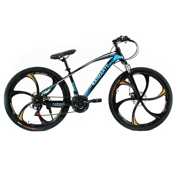 Bicicleta Aro 26 Roda Liga Magnésio Bike 21 Vel Marchas Freio a Disco VorteX Quadro Aço Carbono Leve Resistente - WCT FITNESS