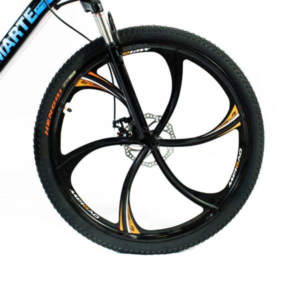 Bicicleta Aro 26 Roda Liga Magnésio Bike 21 Vel Marchas Freio a Disco VorteX Quadro Aço Carbono Leve Resistente - WCT FITNESS - Imagem 3