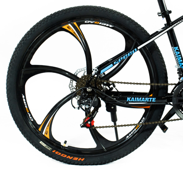Bicicleta Aro 26 Roda Liga Magnésio Bike 21 Vel Marchas Freio a Disco VorteX Quadro Aço Carbono Leve Resistente - WCT FITNESS - Imagem 4